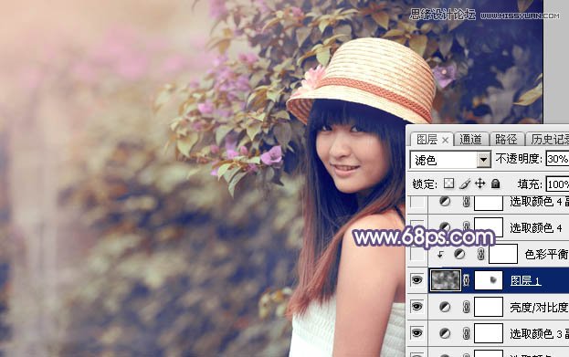 Photoshop调出可爱女孩柔美的日系暖色调