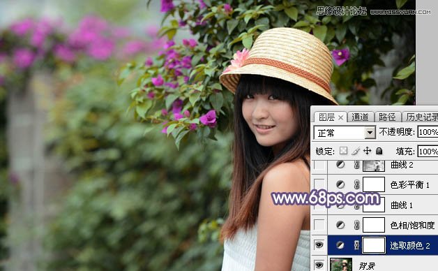 Photoshop调出可爱女孩柔美的日系暖色调