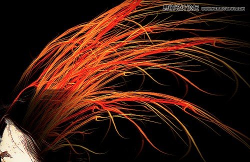 Photoshop使用滤镜和画笔制作人像插画效果