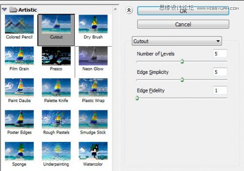 Photoshop使用滤镜和画笔制作人像插画效果