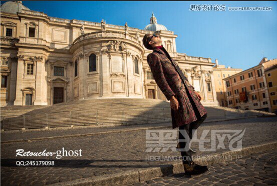 Photoshop调出外景照片超质感的复古冷色调