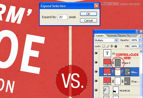Photoshop设计复古风格的拳击海报