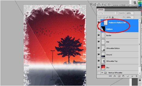 Photoshop设计剪影风格颓废海报效果
