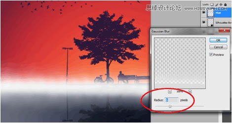 Photoshop设计剪影风格颓废海报效果