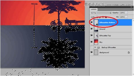 Photoshop设计剪影风格颓废海报效果