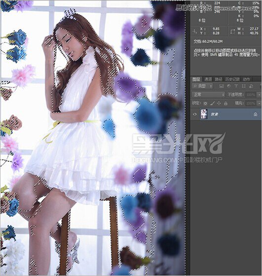 Photoshop调出室内女孩照片柔和的通透肤色