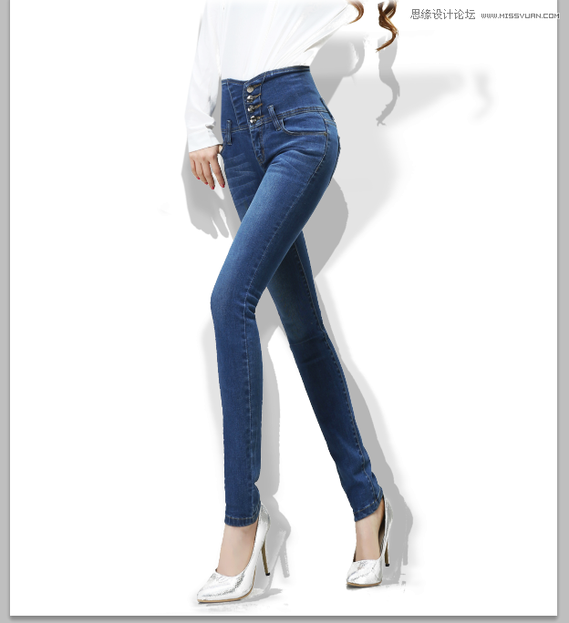 Photoshop制作淘宝模特逼真的投影效果