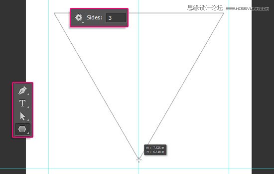 Photoshop设计简单的印花三角旗效果图