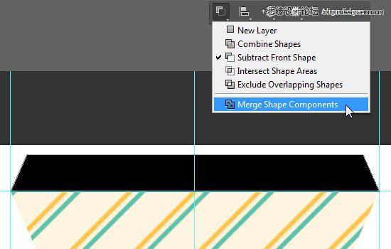 Photoshop设计简单的印花三角旗效果图