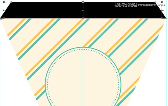 Photoshop设计简单的印花三角旗效果图