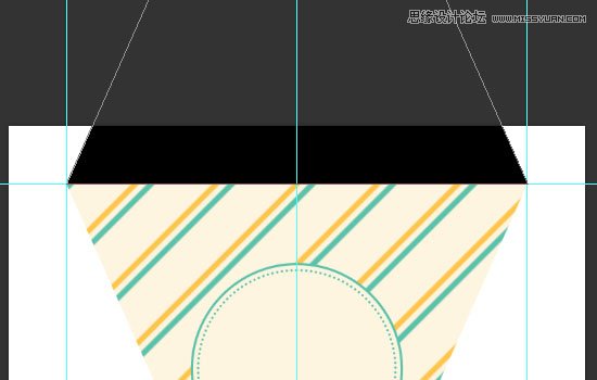 Photoshop设计简单的印花三角旗效果图
