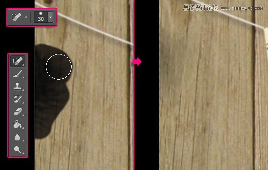 Photoshop设计简单的印花三角旗效果图