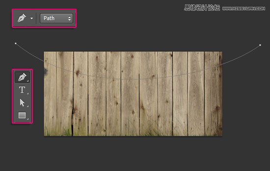 Photoshop设计简单的印花三角旗效果图