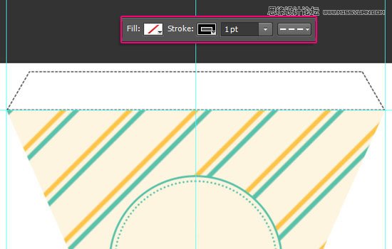 Photoshop设计简单的印花三角旗效果图