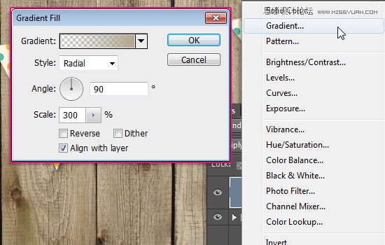 Photoshop设计简单的印花三角旗效果图