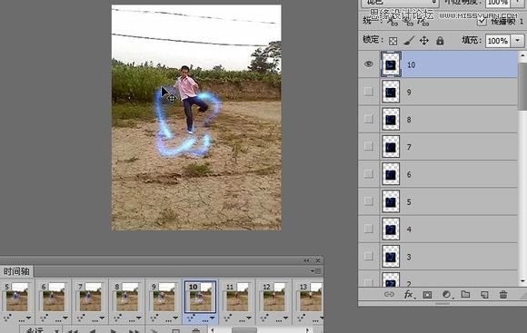 Photoshop制作超酷的武林高手动画效果