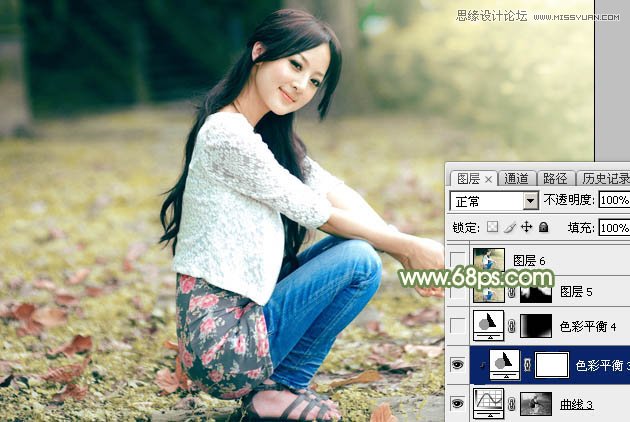 Photoshop调出果子美女照片唯美的暖色调