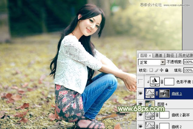 Photoshop调出果子美女照片唯美的暖色调