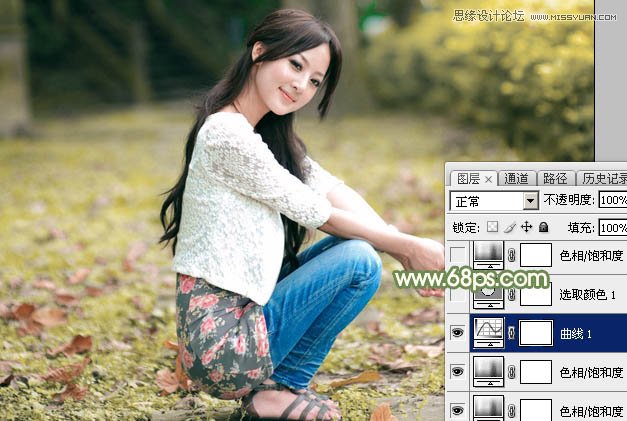 Photoshop调出果子美女照片唯美的暖色调