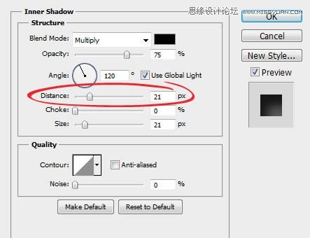 Photoshop通过字体实例解析内阴影功能