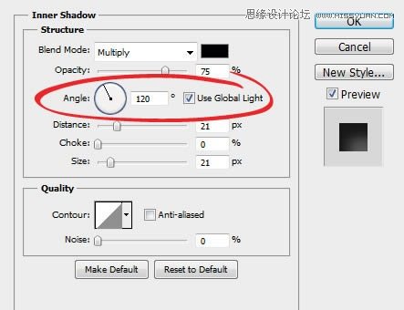 Photoshop通过字体实例解析内阴影功能