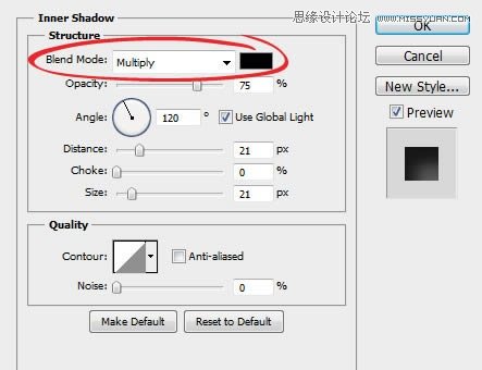 Photoshop通过字体实例解析内阴影功能