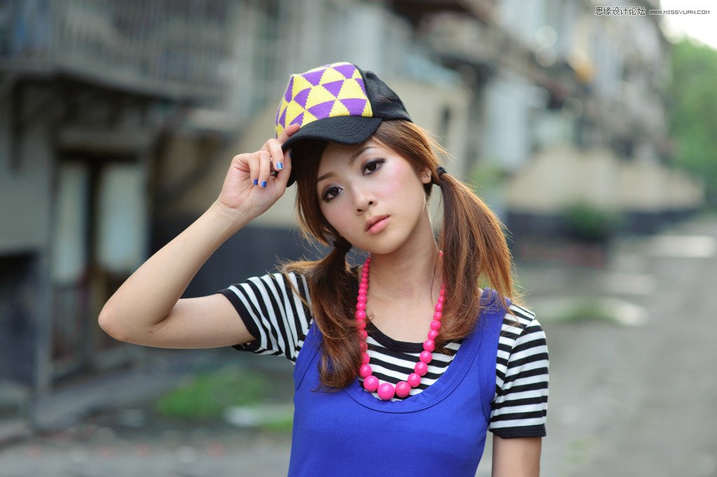 Photoshop调出美女照片清新通透肤色效果