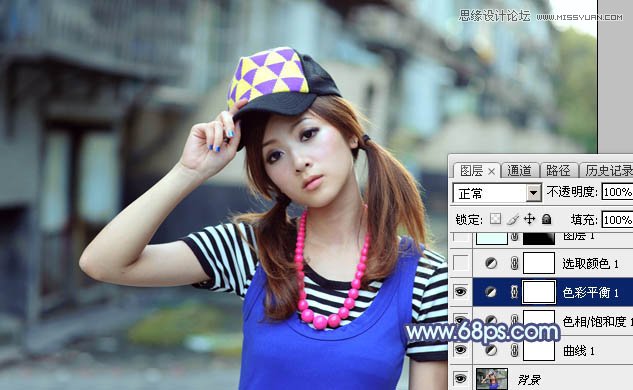 Photoshop调出美女照片清新通透肤色效果