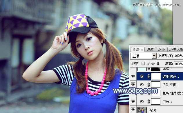 Photoshop调出美女照片清新通透肤色效果