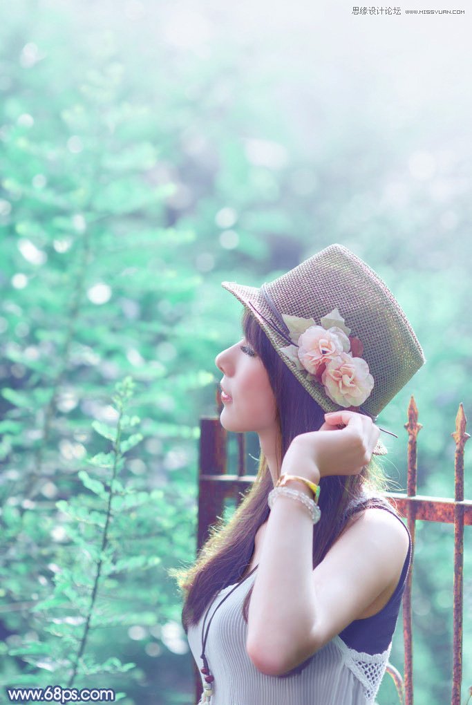 Photoshop调出人像照片绚丽的蓝色效果