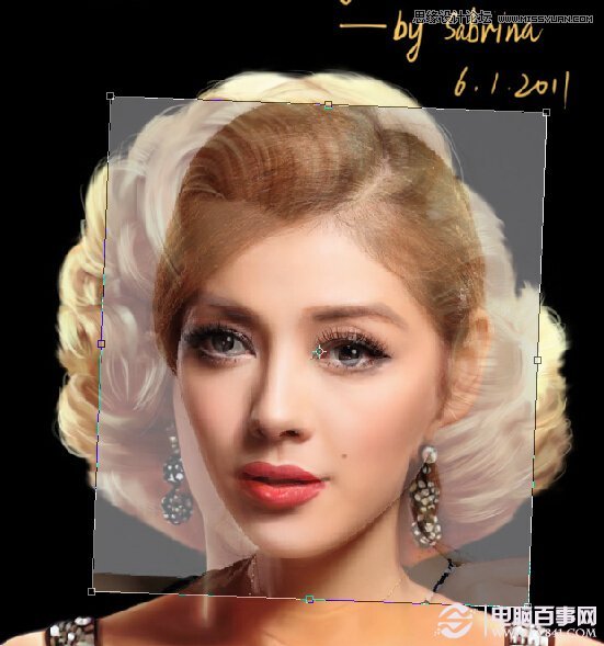 Photoshop巧用蒙版给美女人像换脸