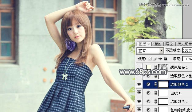 Photoshop调出果子照片朦胧的复古效果