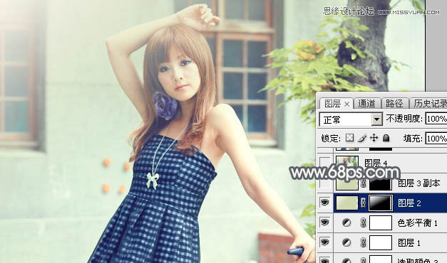 Photoshop调出果子照片朦胧的复古效果