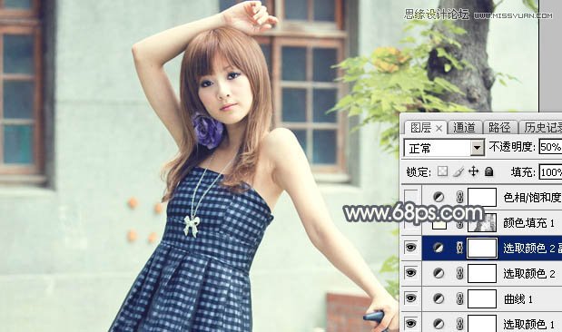 Photoshop调出果子照片朦胧的复古效果