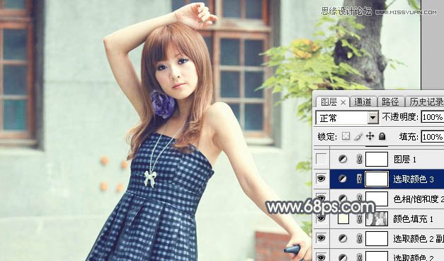 Photoshop调出果子照片朦胧的复古效果