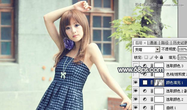 Photoshop调出果子照片朦胧的复古效果