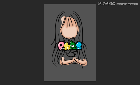 Photoshop把真人照片转成可爱的Q版漫画