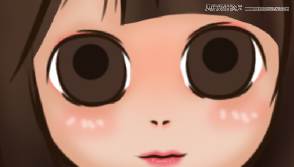 Photoshop把真人照片转成可爱的Q版漫画