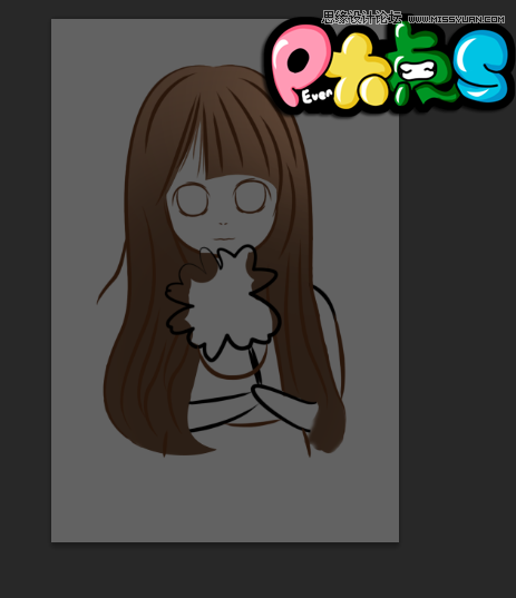 Photoshop把真人照片转成可爱的Q版漫画