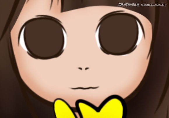 Photoshop把真人照片转成可爱的Q版漫画