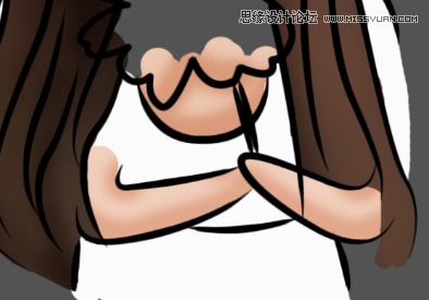 Photoshop把真人照片转成可爱的Q版漫画