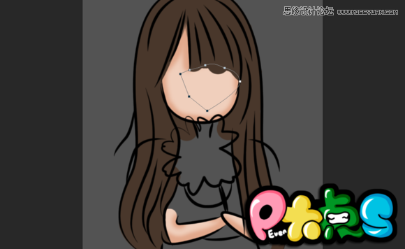 Photoshop把真人照片转成可爱的Q版漫画