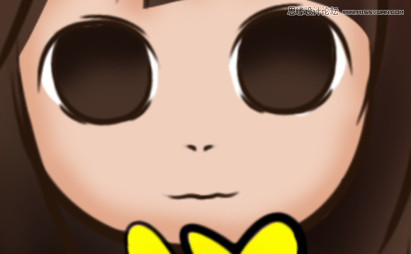 Photoshop把真人照片转成可爱的Q版漫画