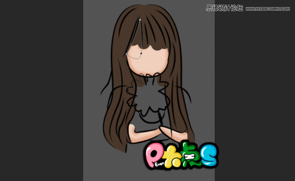 Photoshop把真人照片转成可爱的Q版漫画