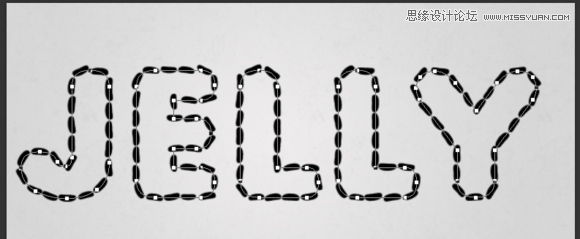 Photoshop设计美味的果冻豆艺术字