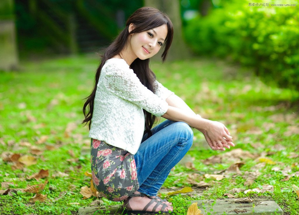Photoshop调出果子美女唯美粉色效果