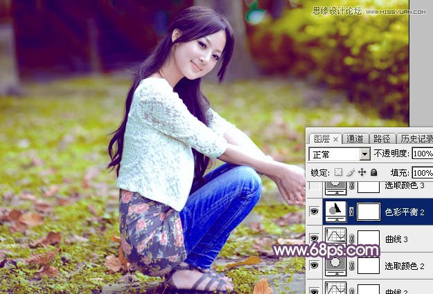 Photoshop调出果子美女唯美粉色效果