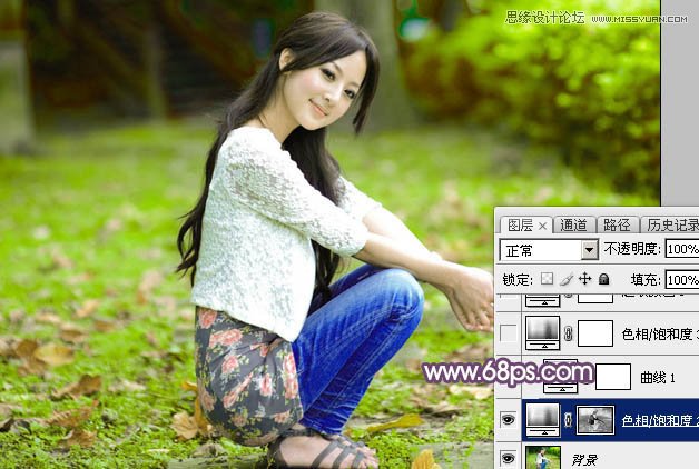 Photoshop调出果子美女唯美粉色效果
