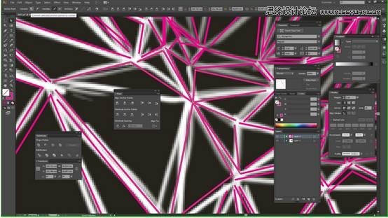 Photoshop结合AI制作超酷的低多边形头像