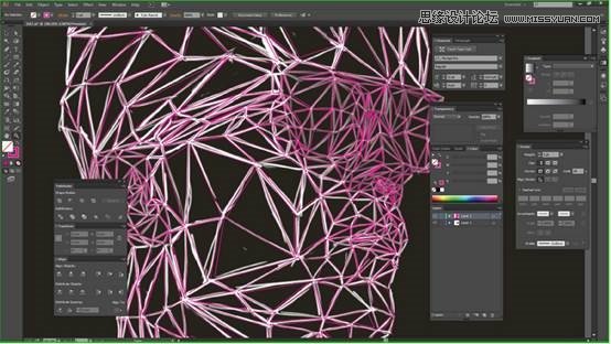 Photoshop结合AI制作超酷的低多边形头像